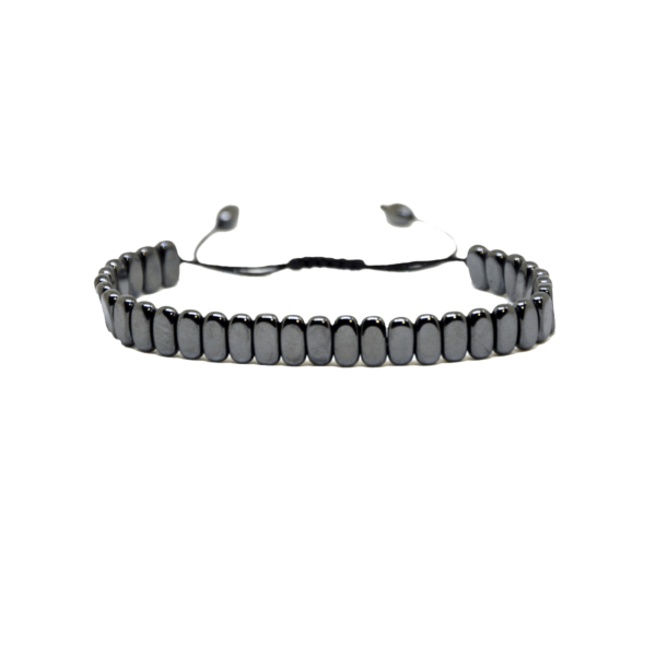 Hematite-flat-black-bracelet