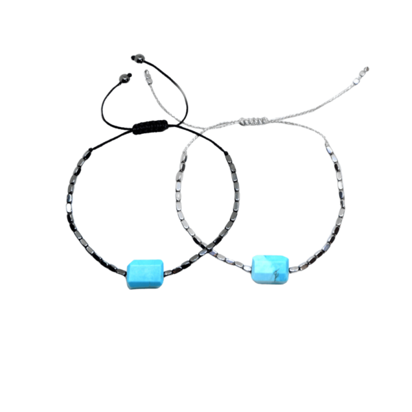 Hematite-turquoise-bracelet