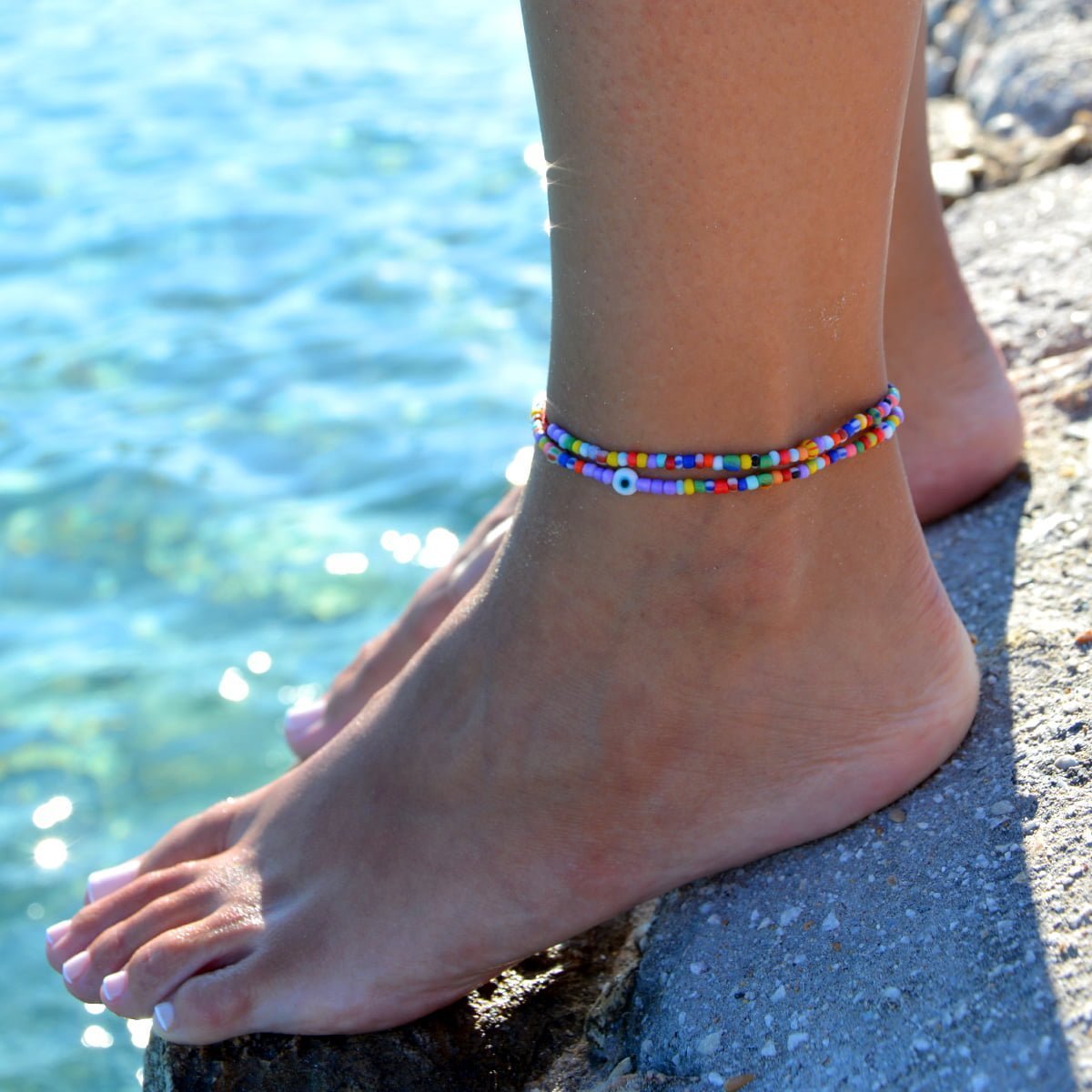 Seed beads anklet