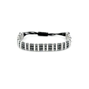 hematite striped bracelet