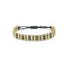 Hematite striped gold bracelet