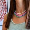 Colourful seed beads necklace