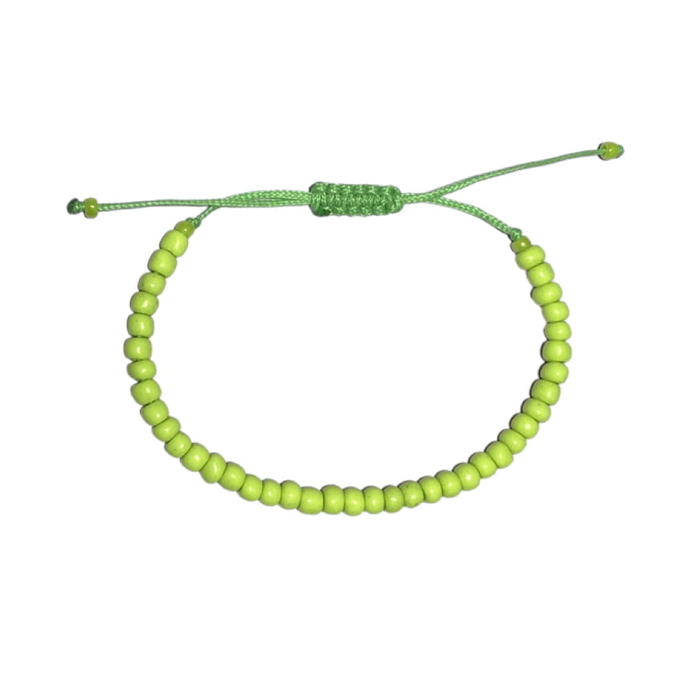 Seed beads green bracelet