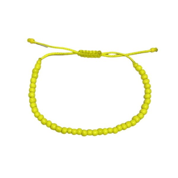 Seed beads yellow bracelet