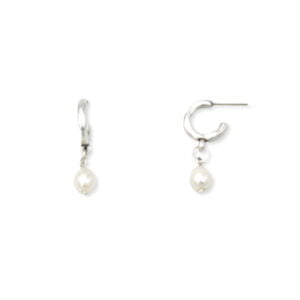 Earrings pearls hoops